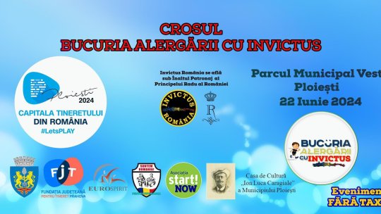 Prima ediție a Crosului "Bucuria alergării cu Invictus", în Parcul Municipal Vest din Ploiești