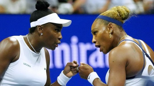 US Open 2026: Surorile Williams, eliminate dramatic în primul tur al probei de dublu